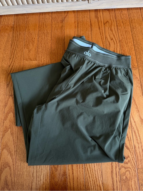ALO Yoga Pants - ALO Yoga Olive Green Wide-Leg Pants